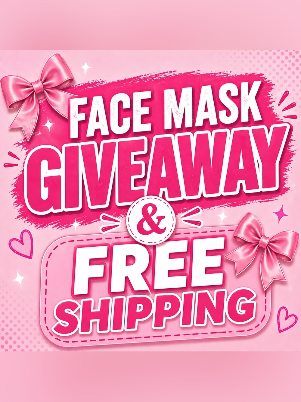 FACE MASK GIVEAWAY & FREE SHIPPING